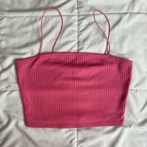 forever 21 hot pink crop top